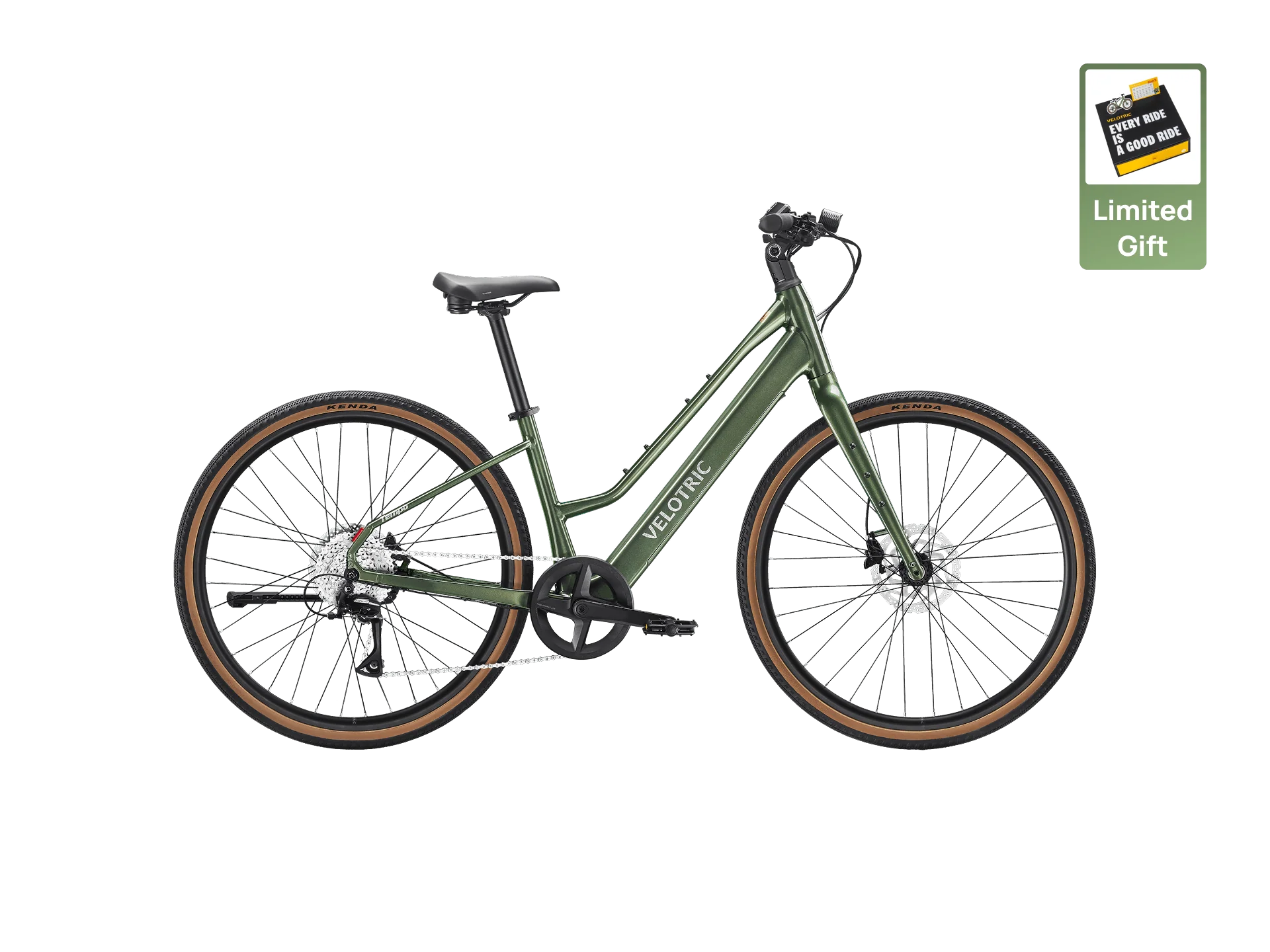 Velotric Step Through Forest Geeen