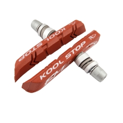 BRAKE SHOES K/S V-BRAKE BMX SALMON PR w/HRDWR 
