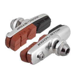 BRAKE SHOES K/S ROAD 55.5mm BK/SL PR 