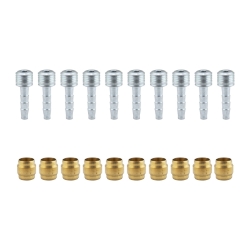 BRAKE DISC CPY HYD FITTINGS OLIVE+NEEDLE_BGof10 BK/SL 
