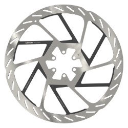BRAKE PART SRAM DISC ROTOR 220 HS2 6B ROUNDED w/STL BOLTS SL/BK 