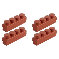 BRAKE SHOES K/S MAFAC 4 DOT INSERT SALMON 2PR 