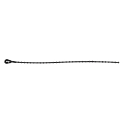 CABLE TIES NYLON SUNLT BLK BEADED 8in REUSEABLE BGof100 
