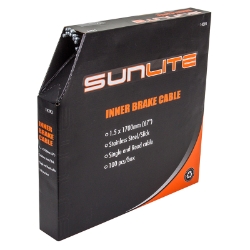 CABLE BRAKE SUNLT 1.5x1700SS SLK RD BXof100 