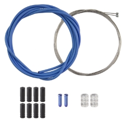CABLE GEAR CLK KIT F+R SS SPT RD/MT BLU 