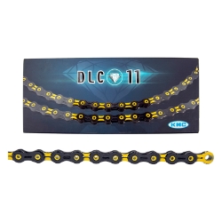 CHAIN KMC DLC 11s YL/BK 118L 