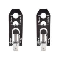 CHAIN TENSION ADJ BOX ONE 10mm/2-AXLE HOLE BK 