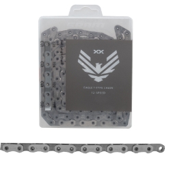 CHAIN SRAM EAGLE XX 12s SIL 126L T-TYPE-HOLLOWPIN POWERLOCK PVD BK 