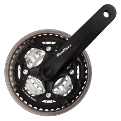 CRANKSET SUNRACE FCM600 170x42/32/22 SQ w/CG BK/SL 