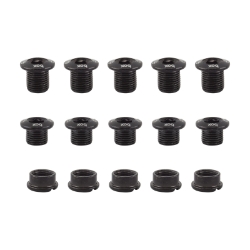 CHAINRING BOLT SET BOX CRMO MULTI-FIT 15pc BK 