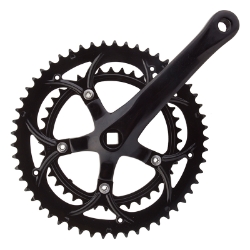 CRANKSET SUNLT RD 172x53/39 SQ BLK 