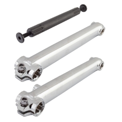 CRANKARM SET SE BIKES BMX RAD CROMO 175 3PC 19mmx8T SPLINE CP w/BB AXLE 