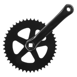 CRANKSET SUNLT CTLS ALY 44x170 3/32BK STL RING 