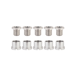 CHAINRING BOLT SET OR8 DBL ALY SIL 