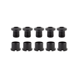 CHAINRING BOLT SET OR8 DBL ALY BLK 