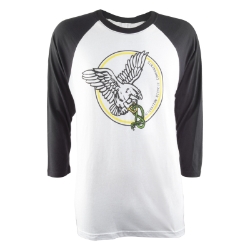 CLOTHING T-SHIRT AN SERPENT 3/4-SLVE BK/WH LG 