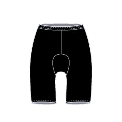 CLOTHING SHORTS ADMO PAD SKINS WOM BK XL 