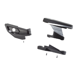 DER PART SRAM PULLEY COVER/SKID KIT XX EAGLE AXS w/HARDWARE UPPR & LOWR OUTER LINK w/BUSHINGS/BOLTS BK/SL T-TYPE 