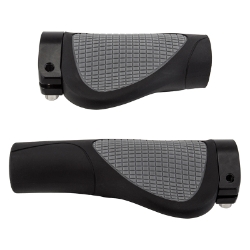 GRIPS SUNLT ERGO-GRIP 135/95mm BK SGL LOCKING 