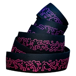 TAPE & PLUGS AFFINITY KEITH HARING BK w/FADE BLUE TO PINK GRAPHICS 