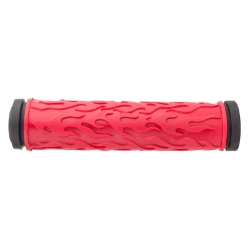 GRIPS SUNLT MTB FLAME DUAL COMPOND RD/BK 