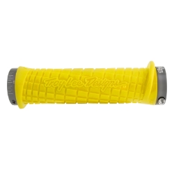 GRIPS ODI LOCKON BONUS MTN TROY LEE YL/GY w/CLAMP 