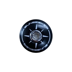 REC REP HEADSET & DER TUBE CAP SUNSEEKER 1-1/8 ALY BK w/HARDWARE 