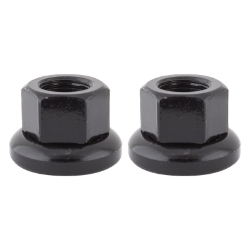 HUB AXLE NUT OR8 CRMO RR M10x1.0 PR BK 