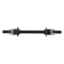 HUB AXLE SET SE BIKES RR 3/8x110x180 w/RETAINERS/WASHERS/NUTS 