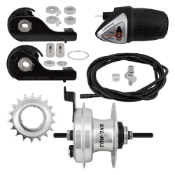 HUB RR S/A 3sp RXLRD3 DRUM 90mm 36 SL w/TRIM KIT/TWIST-SHIFTER TSC34 135/185mm 18T ROTARY 