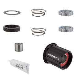HUB CASS BODY DT UPGRADE KIT 3-PAWL TO RATCHET LN ALY 18T SHI 11sMTB 