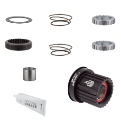 HUB CASS BODY DT UPGRADE KIT 3-PAWL TO RATCHET LN ALY 36T MICROSPLINE 