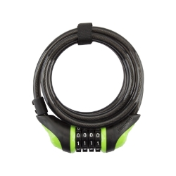 LOCK OG CBL 8160 NEON COMBO COIL 6fx10mm w/BRKT GN 