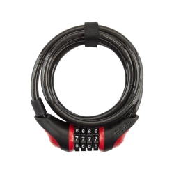 LOCK OG CBL 8160 NEON COMBO COIL 6fx10mm w/BRKT RD 