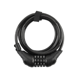 LOCK OG CBL 8161 NEON COMBO COIL 6fx8mm w/BRKT BK 