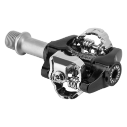 PEDALS EXUSTAR MTB DBL CLPLS PM215+ ALY BK/SL SPD 