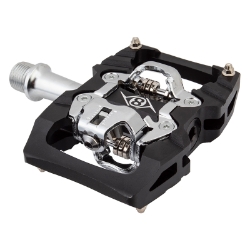 PEDALS OR8 EVERLAND ADVENTURE DBL CLPLS 9/16 BK/SL 
