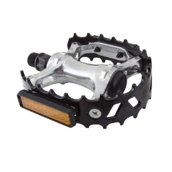 PEDALS BK-OPS MX BEARTRAP 9/16 BLACK 