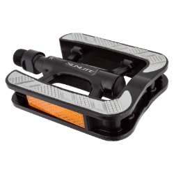 PEDALS SUNLT CITY NON-SLIP BK/GY 9/16 ALY w/RUBBER 