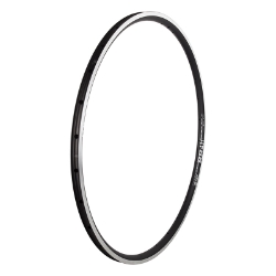 RIM DT 700C 622x18 RR411 ASYM 28 BK/MSW PV WELD TBLS w/NIPPLES & WASHERS 