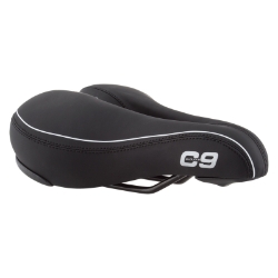 SADDLE C9 COMFORT AIRFLOW SOFT TOUCH VINYL BK 