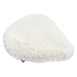 SEAT COVER SUNLT FURRY LG CRUISER/EXERCISER WH 