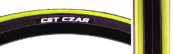 TIRE CSTP CZAR 700x23 BLK/YL 120PSI WIRE 