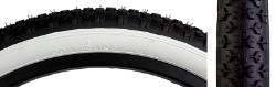 TIRE SUNLT 20x2.125 BK/WH STUDDED K42 WIRE 