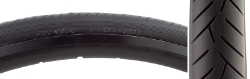 TIRE SUNLT 700x25 BK/BK SMOOTHIE V55 FOLD-CB/30 100psi 