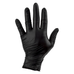 GLOVES SUNLT NITRILE MECHANIC MD BK BXof100 