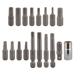 TOOL TORQUE WRENCH PEDROS-HEX BIT SET II 18pc 