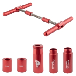 TOOL BEARING WMFG SHOCK BUSHING PRESS KIT 5pc 12mm & 1/2in RD 