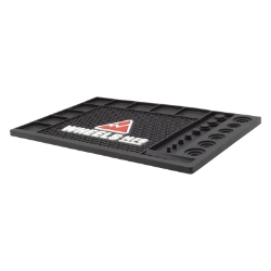 TOOL MAT WMFG BENCH-TOP w/BEARING SIZE GUIDE 12x12.75in BK 