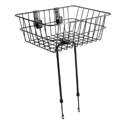 BASKET SUNLT FT WIRE FXD 15x10x5 BK w/LEGS 